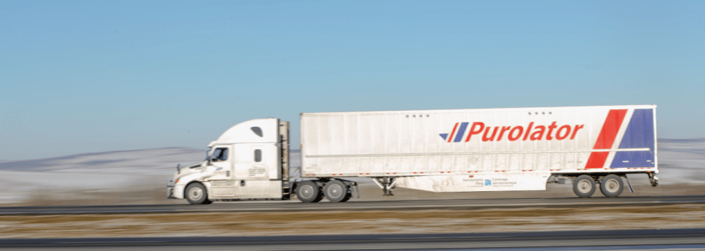 Purolator Transport Truck