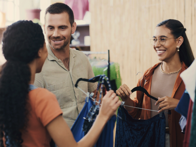 salesfloor associate clientelling two customers